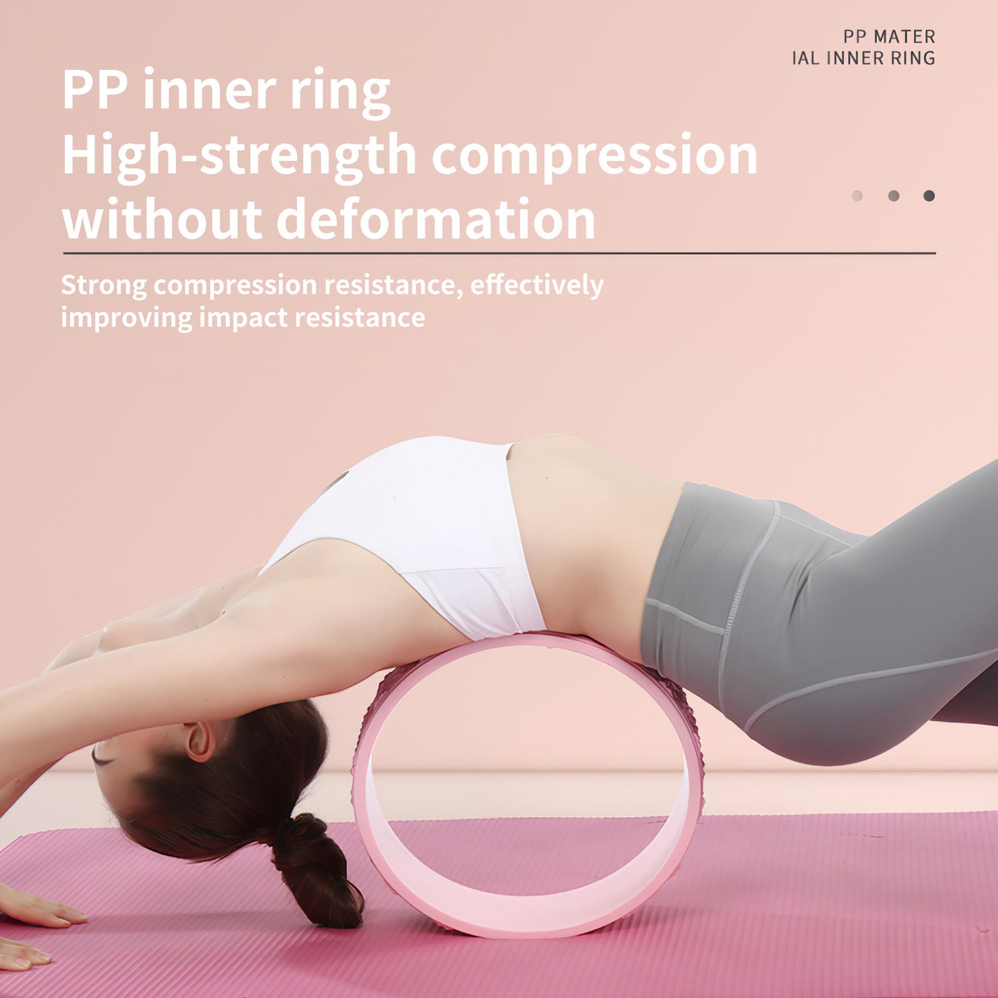 Massage Roller Beginner Back Pilates Yoga Dharma Wheel