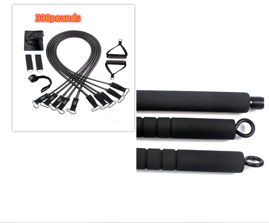 Pilates Stick Yoga Pull Bar Multifunctional Home Fitness Stick Chest Expander